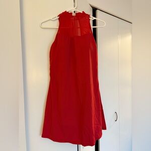 Halara Red  Athletic Dress Open Back Mini  Dress Activewear M